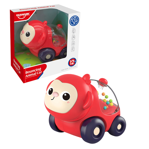 Push and Go Bouncing Animal Car