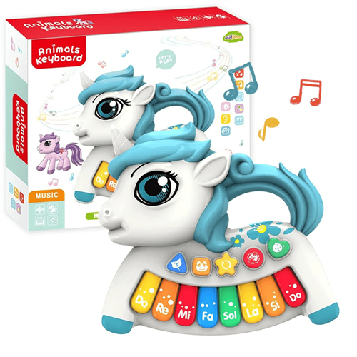 Unicorn Baby Piano with Flashing Lights 0026 Music (3+ Years)