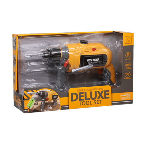 Deluxe Tool Set Electric Toy Drill