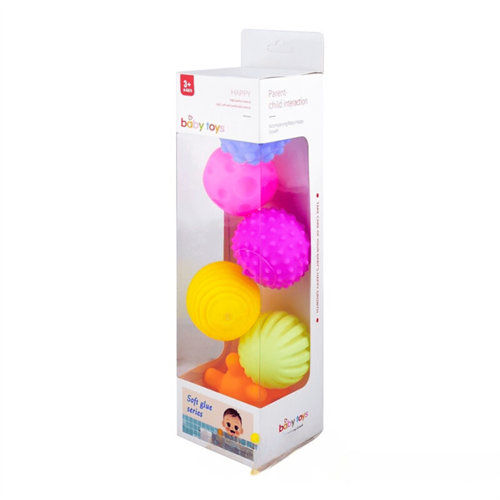 Generic Silicone High-Quality Baby Squeeze Balls Toys Set of 6 Pieces