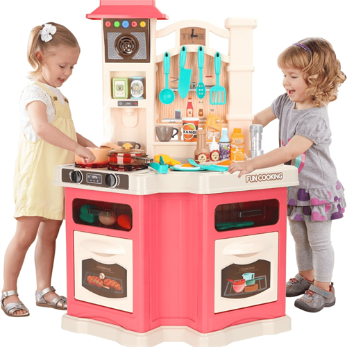 Kids Kitchen Playset with 44 PCS Accessories