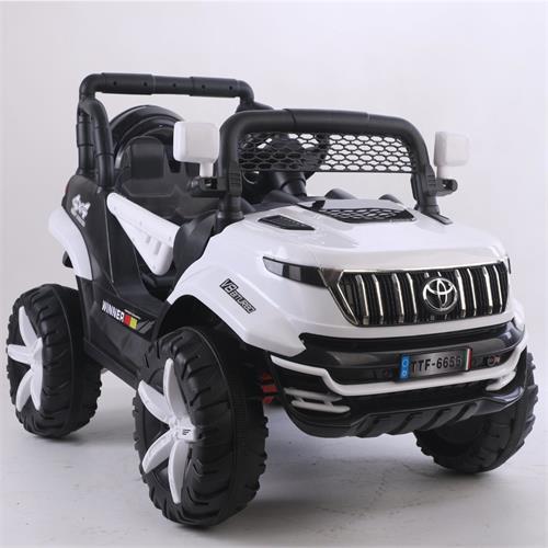 Kids Toyota Ride on Jeep with 12V Rechargeable Battery, Music, Lights and Remote Control (6655)