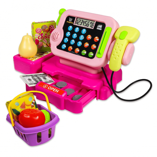Pink Touch Pad Cash Register for Kids 3+
