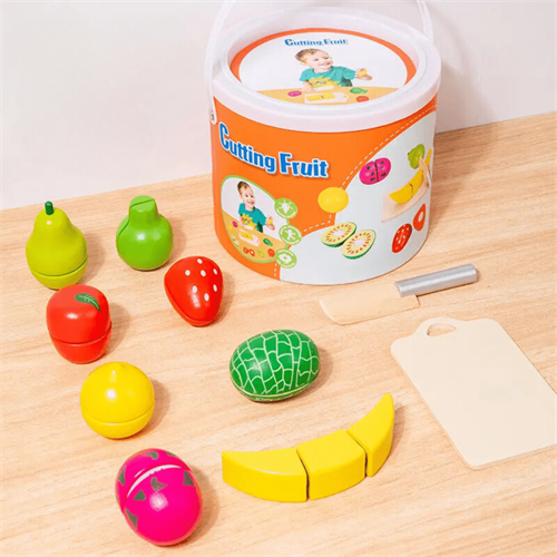 Wooden Kitchen Toy Cutting Fruit Set (Ages 2+)