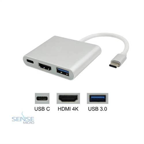 CABLE CONVERTER - COLORSIT TYPE C TO HDMI+USB3.0+TYPE C