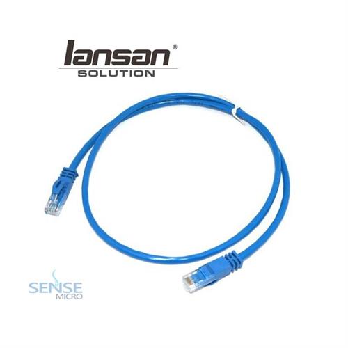 PATCH CODE CABLE - LANSAN CAT5 0.5M BLUE (LC5E-005FBL)