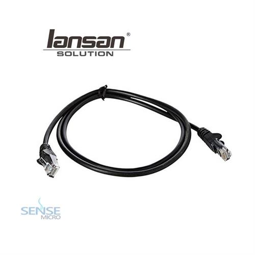 PATCH CODE CABLE - LANSAN CAT5 1M BLACK (LC5E-01FBK)