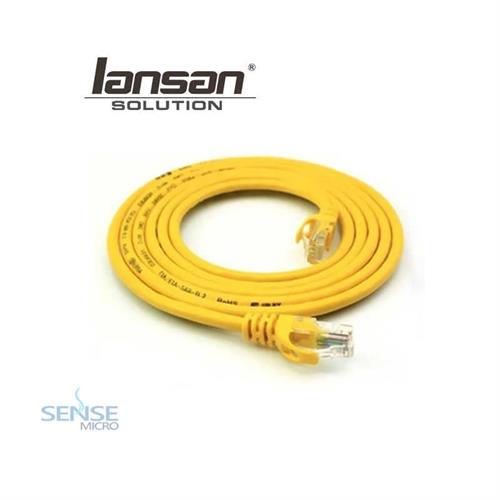 PATCH CODE CABLE - LANSAN CAT6 3M YELLOW(LC6-03FYL)