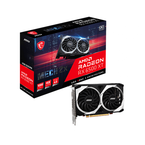 MSI RADEON RX 6500 XT MECH 2X 4G OC GRAPHIC CARD(3y)