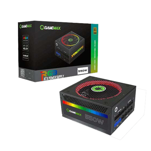 POWER SUPPLY - GAMEMAX RGB-550W