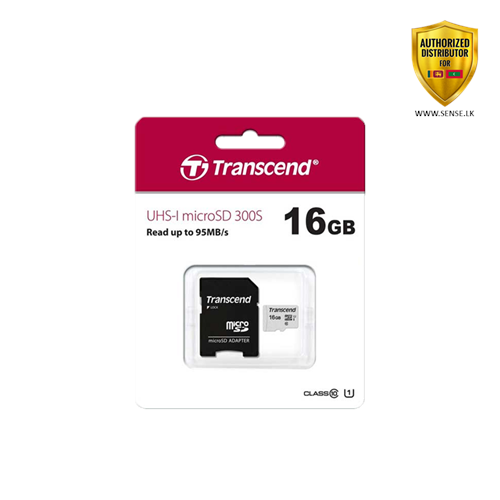 MICRO SD MEMORY - TRANSCEND 16GB W/ADAPTER (5y)