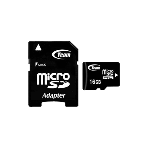 TEAM MICRO SDHC 16GB CLS10 WITH ADAPTOR(3y)