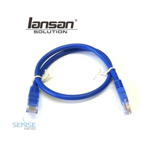 PATCH CODE CABLE - LANSAN CAT5E 1M BLUE(LC5E-01FBL)