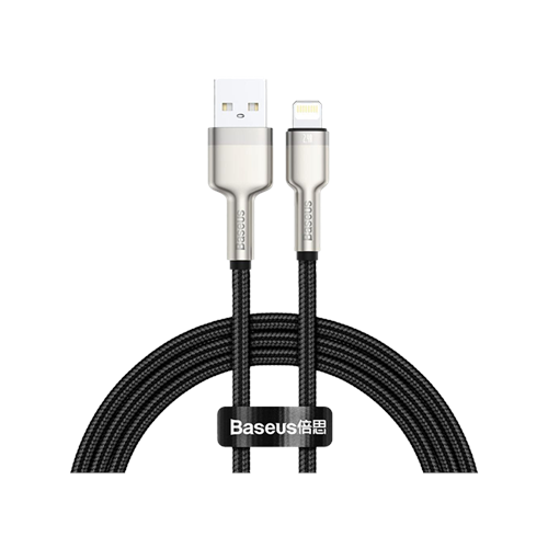 BASEUS CAFULE USB TO IP 2.4A 2M METAL DATA CABLE(CALJK-B01)(6m)