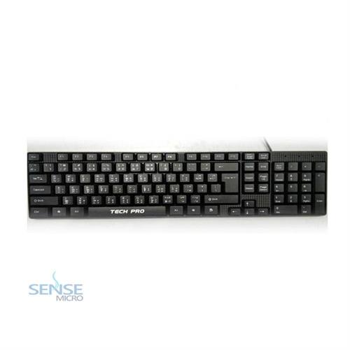 TECHPRO K520BLTT USB 3 LANGUAGE KEYBOARD(6m)