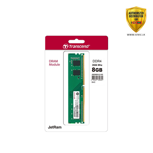 DDR4 MEMORY - TRANSCEND 8GB 2666MHZ DESKTOP (JM2666HLB-8G)