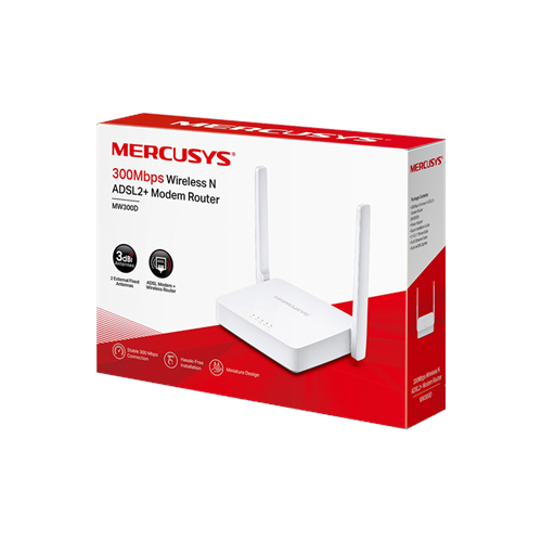 MERCUSYS MW300D 300MBPS WIRELESS N ADSL2+ (2y)