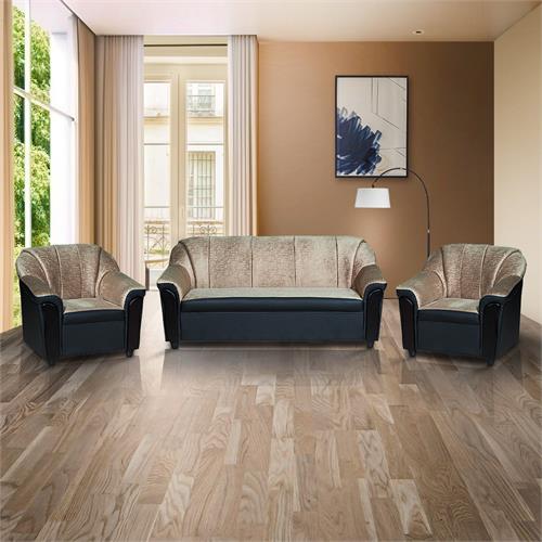 Devon Sofa 3+1+1 - Brown Fabric (WF-DEVON-311-BR-S)