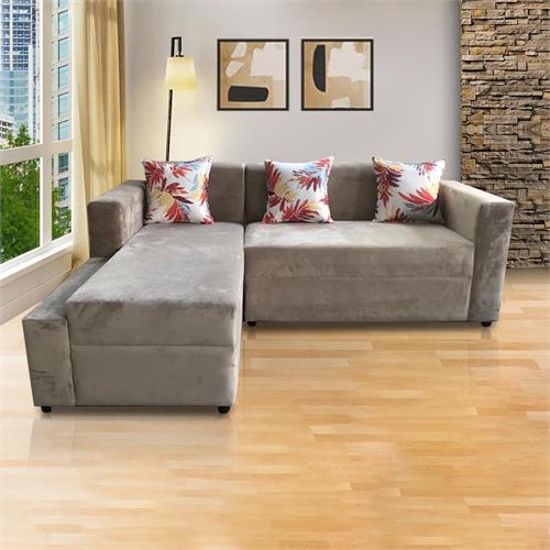 Sydney L Shape Sofa (Beige) - WFL-SYDNEY-BG-S