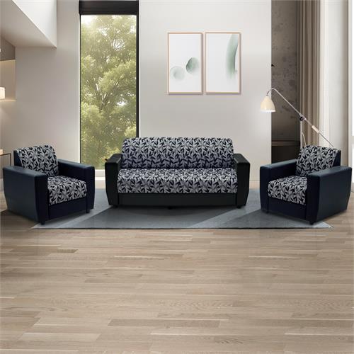 Milan Sofa - Fabric Design Black (WF-MILAN-DSBL-S)