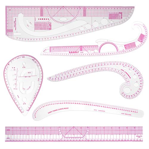 Singer Tailor Ruler Set For Pattern Making - 6 Types (TAILOR-RULER-PACK)