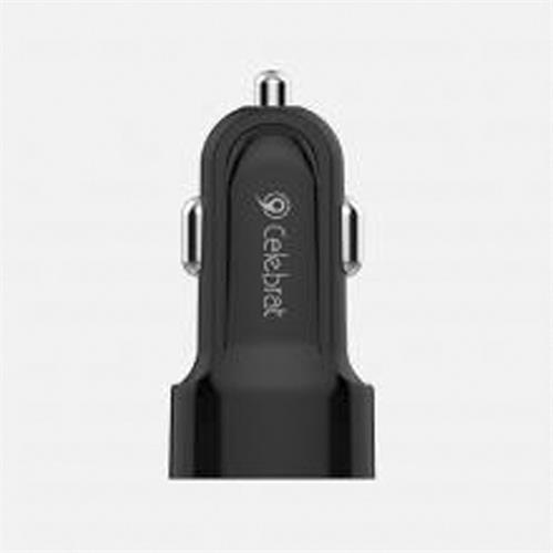 Celebrat Car Charger, Dual USB, CC02