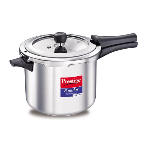 Prestige 5L Popular Stainless Steel Pressure Cooker SVACHH (PCP50-SS-SV)