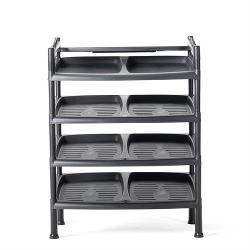 PHOENIX Shoe Rack 4 Layer - Black (SRK-4-BL)