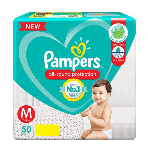 Pampers Pants Medium 50 Pants (7-12 KG) - FMCG-PPM50