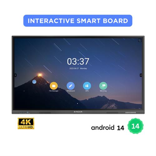 Singer Interactive Smart Board 55" With Android 14 (4GB /32GB) - SLE-55IFPD-14