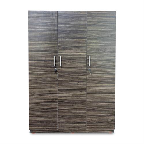 Flash 3 Door Wardrobe - Dark Walnut (LF-FLASH-3WD-DWN-S)