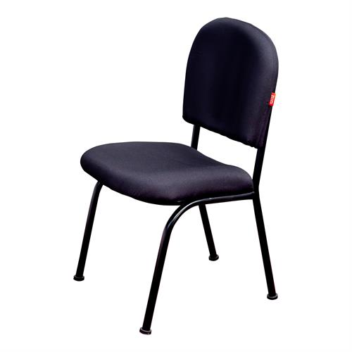 Fabric Visitor Chair Without Arms - Black (WFL-SOC-V010-BL-S)