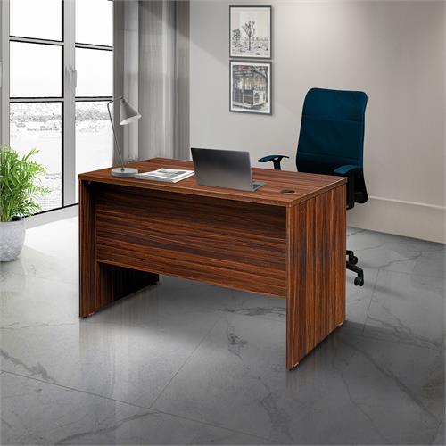 Office Writing Table With 2 Drawers (4 Feet) - Walnut Color (LF-OFI-WT-004-WN-S)