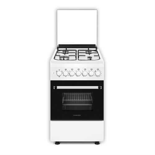 Singer Freestanding Oven With 4 Gas Burners 56L, Electric - GCB8402F-N