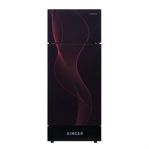 Singer Geo Refrigerator GEO-200D-TG - 185L (Black & Red)