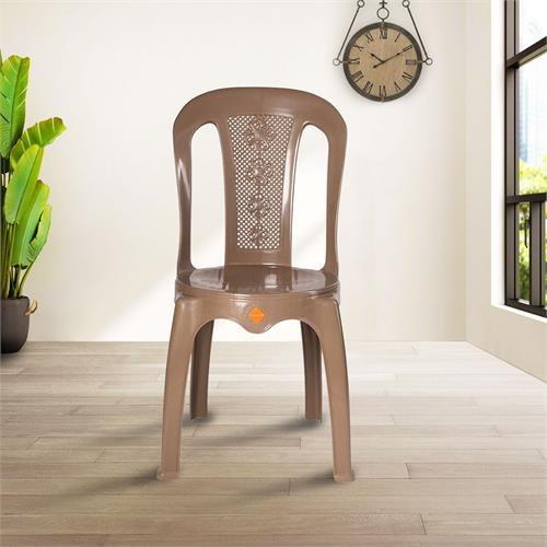 PHOENIX Cafe Plastic Chair - New Wooden Finish Color (PF-CAFE-NEW-WF-S)