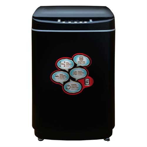 Singer Washing Machine Fully Auto Top Load 7.5Kg Black