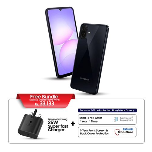 Samsung Galaxy A07 4GB RAM   128GB Storage (Black)