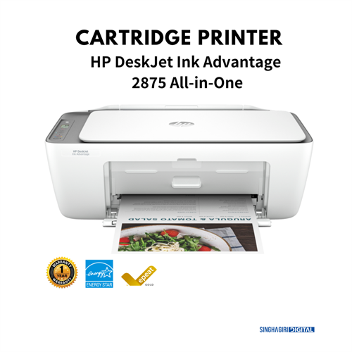 HP DeskJet Ink Advantage 2875 All-in-One Printer with WIFI