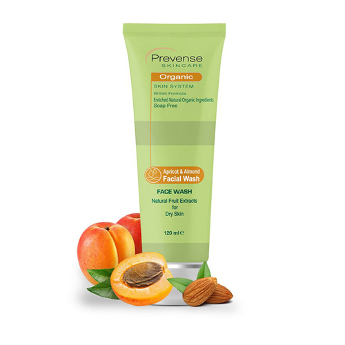 PREVENSE APRICOT AND ALMOND FACE WASH FOR DRY SKIN 120ML