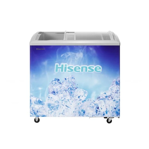 Hisense 353 Glass Top Display Freezer