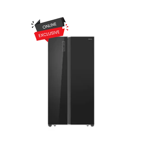 HISENSE SIDE BY SIDE REFRIGERATORS 518L - BLACK