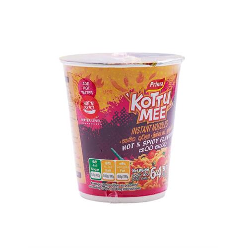 PRIMA Kottu Mee Hot 0026 Spicy Cup, 75g