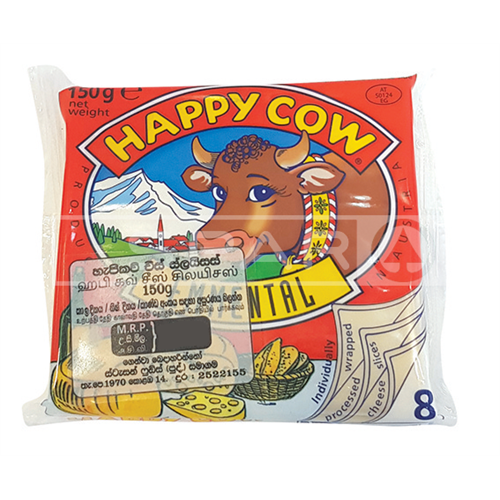 Happy Cow Cheese Emmental Slices 8s, 150g