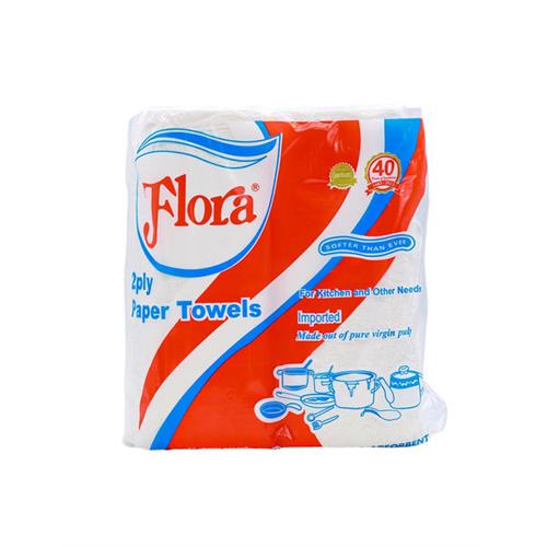 FLORA Kitchen Paper Towel 2ply Twin