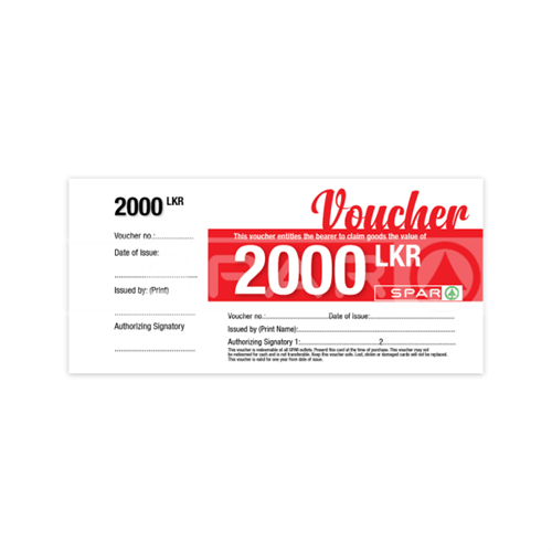 SPAR Gift Voucher Rs. 2,000