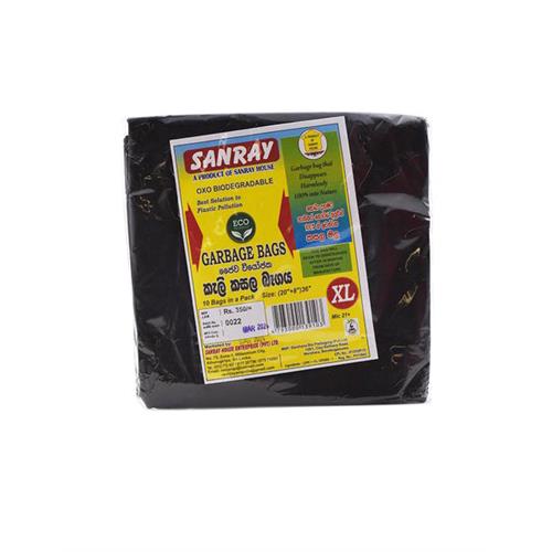 SANRAY Garbage Bags, Extra Large, 10's