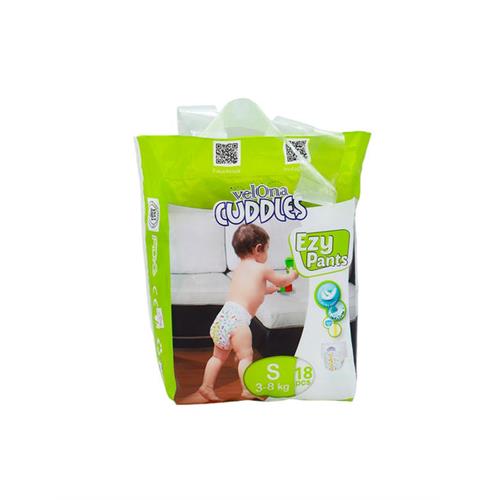 VELONA CUDDLES Ezy Pant (S), 18pcs
