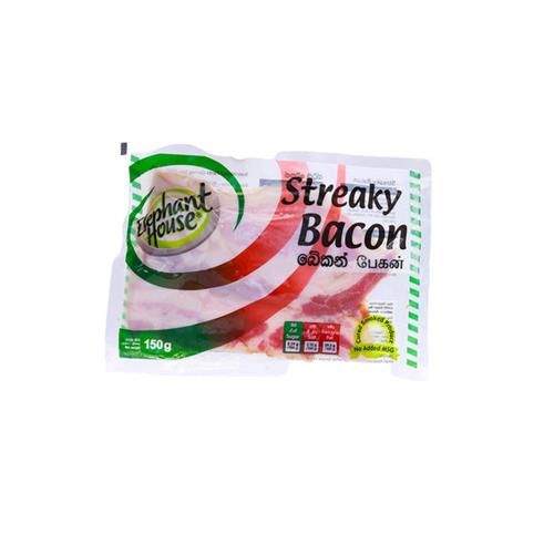 ELEPHANT HOUSE Streaky Bacon, 150g