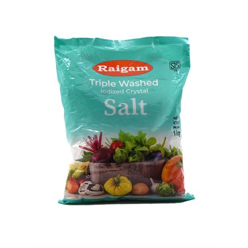 RAIGAM Triple Washed Crystal Salt, 1kg